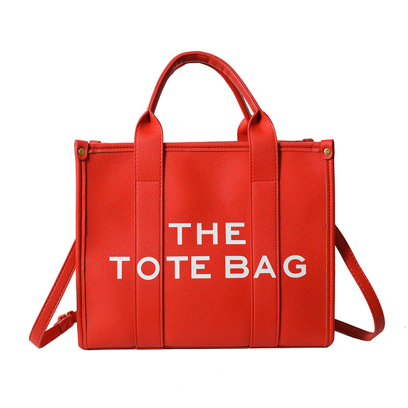 Women's shoulder bag 2025 new style minimalist casual large capacity handbag crossbody bag cross-border letter print tote bag
