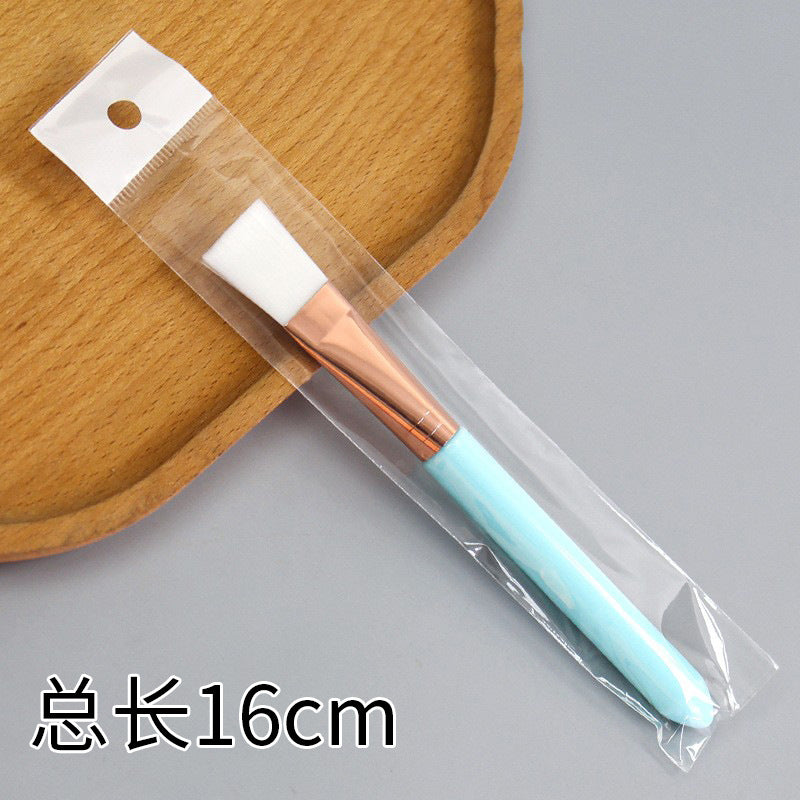 Beauty silicone brush facial mask brush makeup brush soft bristle head brush mud mask beauty tool fan-shaped fruit acid brush