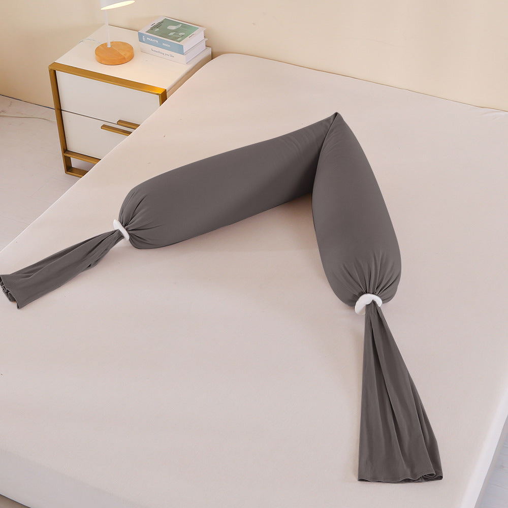 Pregnancy pillow - lumbar support, side sleeper, abdominal support, long body pillow - pregnancy side sleeping pillow with granular filling