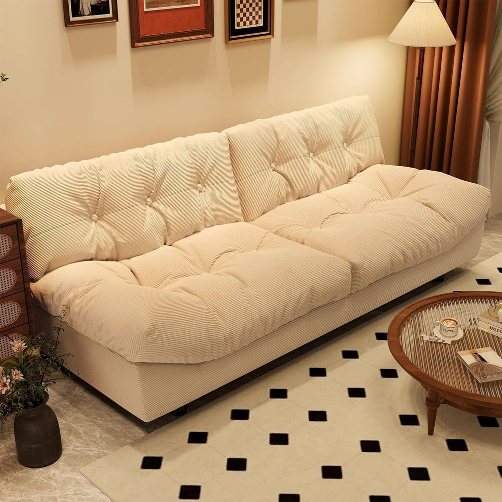 Cloud sofa modern casual living room for home small apartment double casualaccessible luxurypopular cream style fabric sofa