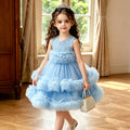 Exportgirl dress sleeveless vest cake skirt tutu skirt sweet style tulle knee-length foreign style princess skirt in stock