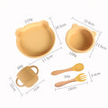 hot-selling maternal and infant products food-grade silicone children's food supplement feeding tableware baby suction cup bowl portable set