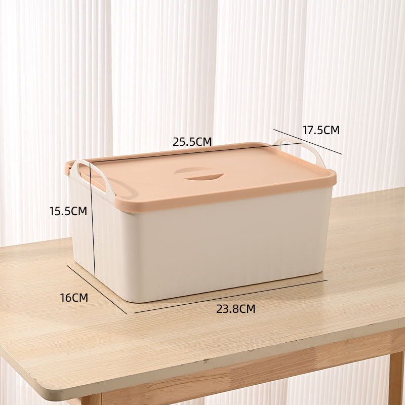 Japanese cream style storage box for home dog satchel storage box desktop miscellaneous storage storage box large capacity