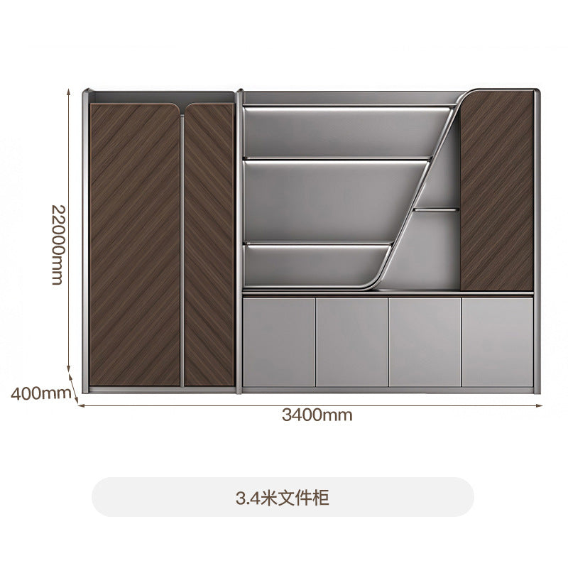 2025 new high-end boss desk, chairperson's office light luxury senior feeling, president's desk, large class desk