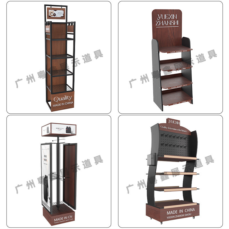 Cross-border high-end imported goods, snacks, beverages, beverages, display racks, metal, iron and wood sample display racks, custom racks