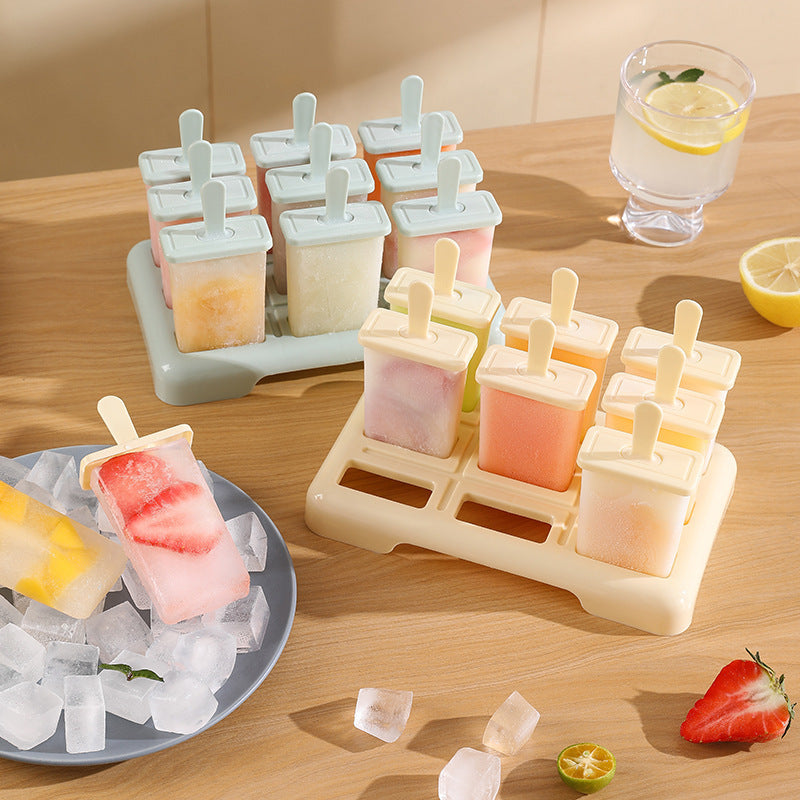 Food grade ice cube mold household make popsicle popsicle children DIY homemade ice cream frozen ice cube box ice grid wholesale
