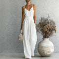 fashion cross-border hot style summer women's suspender one-piece casual wide-leg pants