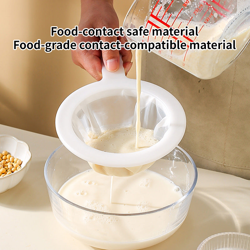 Soy milk strainer kitchen strainer colander ultra-fine kitchen juice rice wine strainer slag separator filter