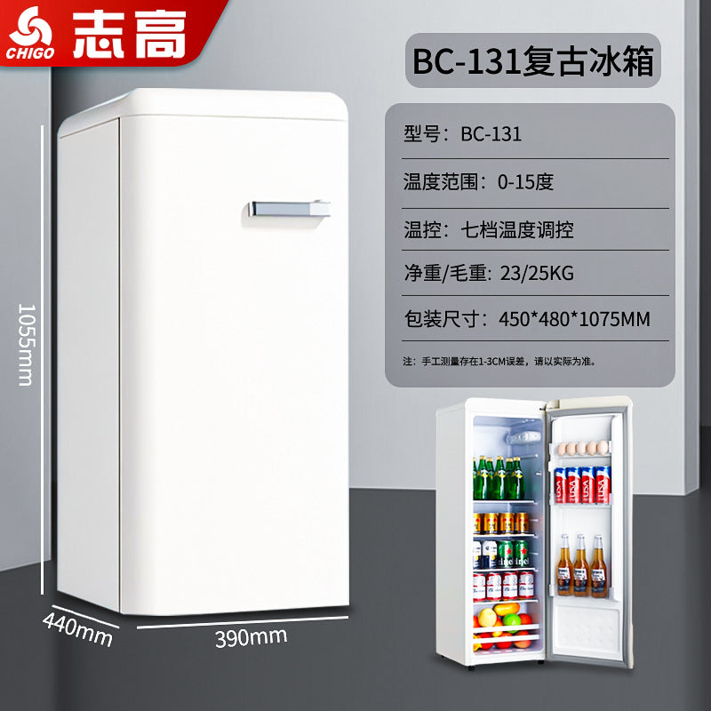 foreign trade single-door refrigerator, small household refrigerator, mini breast milk freezer, hotel small refrigerator, energy saving