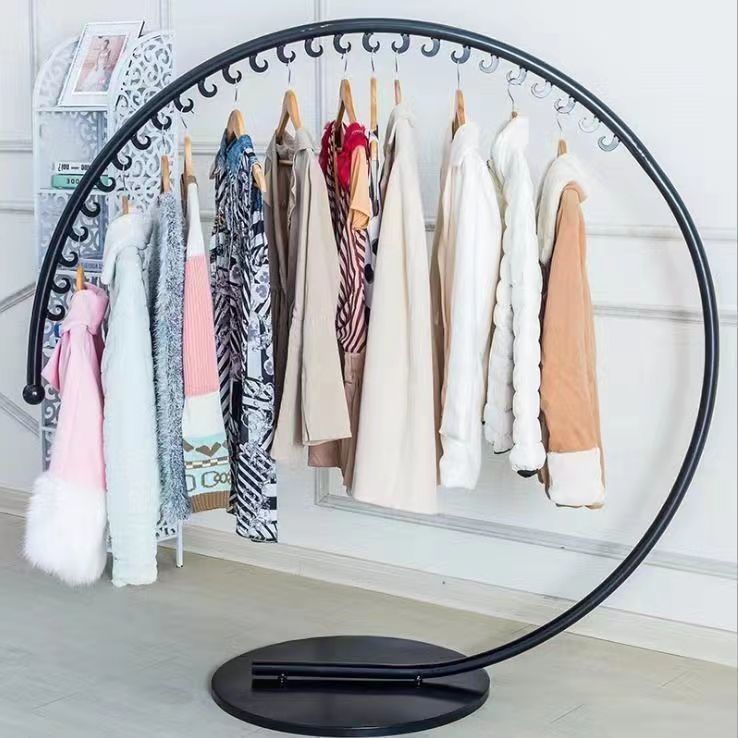 Simple clothes hanger clothing display rack bedroom for home coat rack floor-standing fashion clothes rack thickened clothes drying rack
