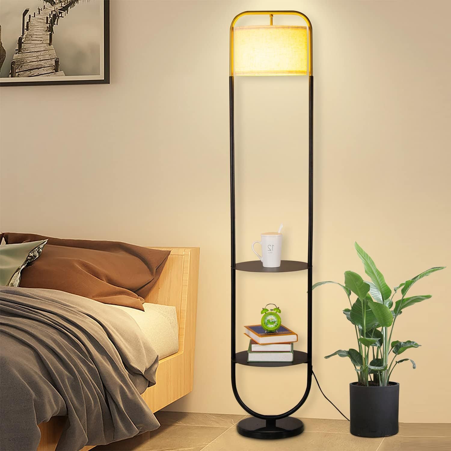 Cross-border floor lamp creative vertical desk lamp modern American wrought iron study bedroom floor ambient light can be customized