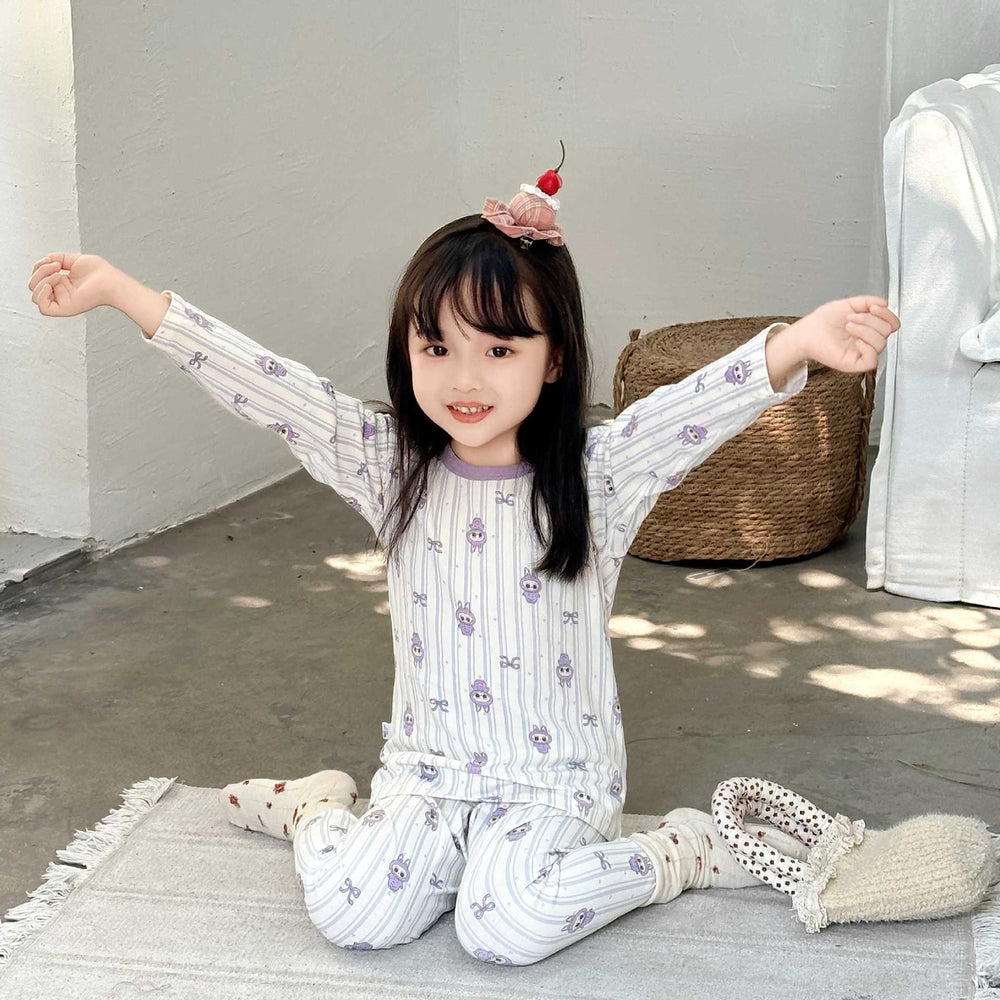 New children's home wear set: boneless, class a, pure cotton loungewear for baby boys and girls - autumn collection
