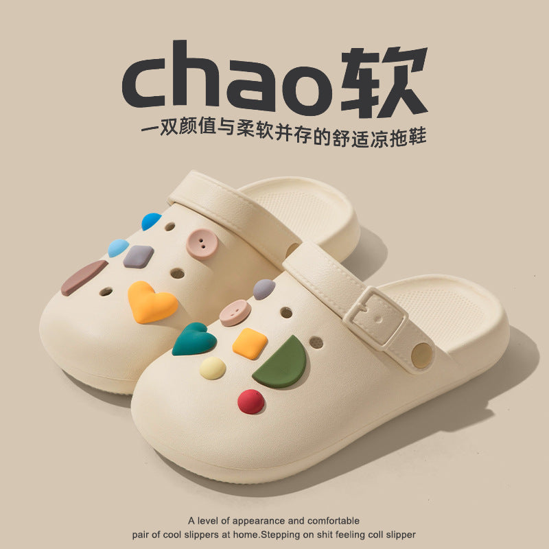 Women's summer clogs: comfortable, thick-soled, non-slip beach sandals with closed toe – new arrivals
