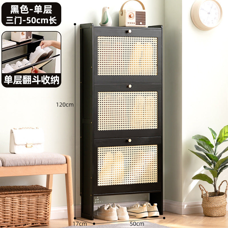 Simple shoe rack household door multi-layer with door dust-proof entry shoe rack shoe cabinet high vertical integrated storage rack