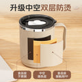 304 stainless steel mug with lid, double-walled, stylish coffee cup for women, office use, and home drinking