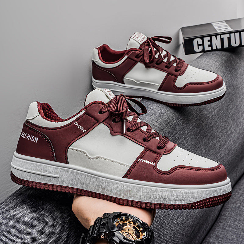 Men's 2026 spring new arrival: campus style student air force white sneakers - trendy, versatile, youth casual athletic shoes