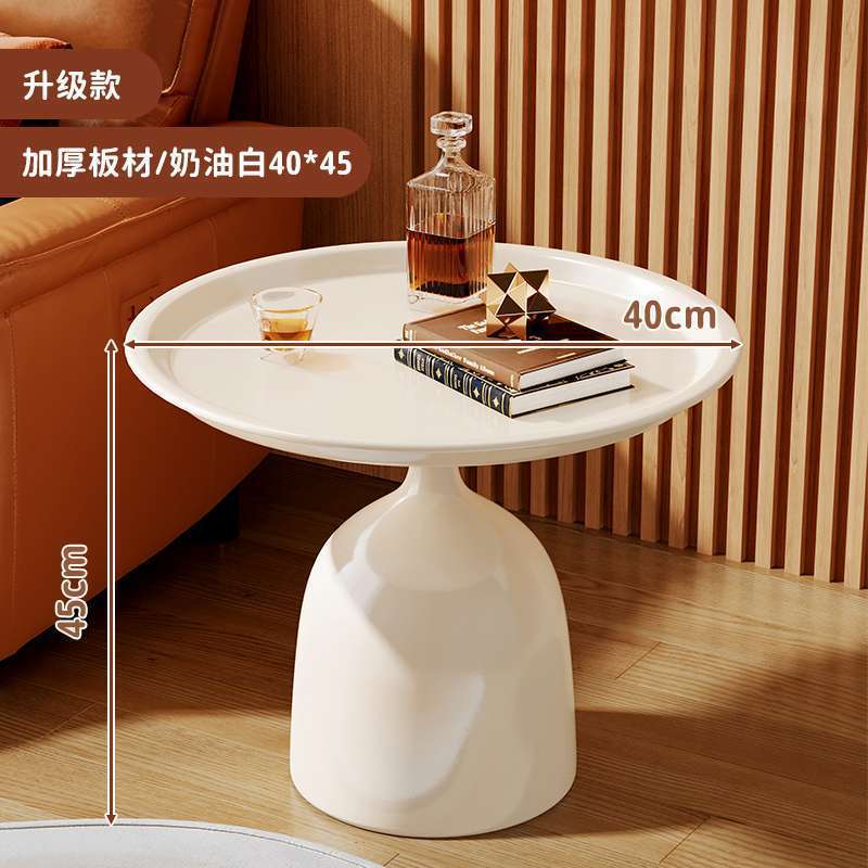 Coffee table living room for home creative sofa side table accessible luxurysense of design iron small apartment round table bedside table replacement