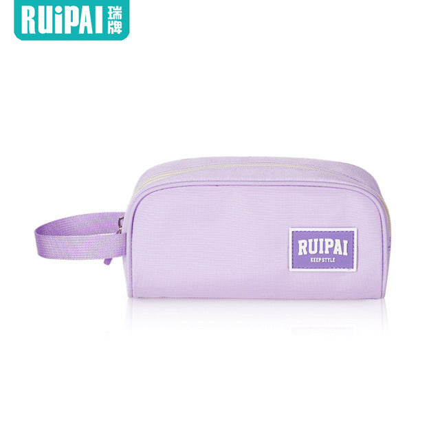 Rui brand single-layer large-capacity stationery bag simple pencil bag primary school students pencil bag wholesale creative lightweight creative cute