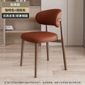 Wrought iron minimalist dining chair - home dining stool, restaurant backrest chair, light luxury design, high-end casual chair, makeup chair