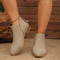 summer new arrival: plus size women's casual comfortable fashionable side-zip flats for wholesale
