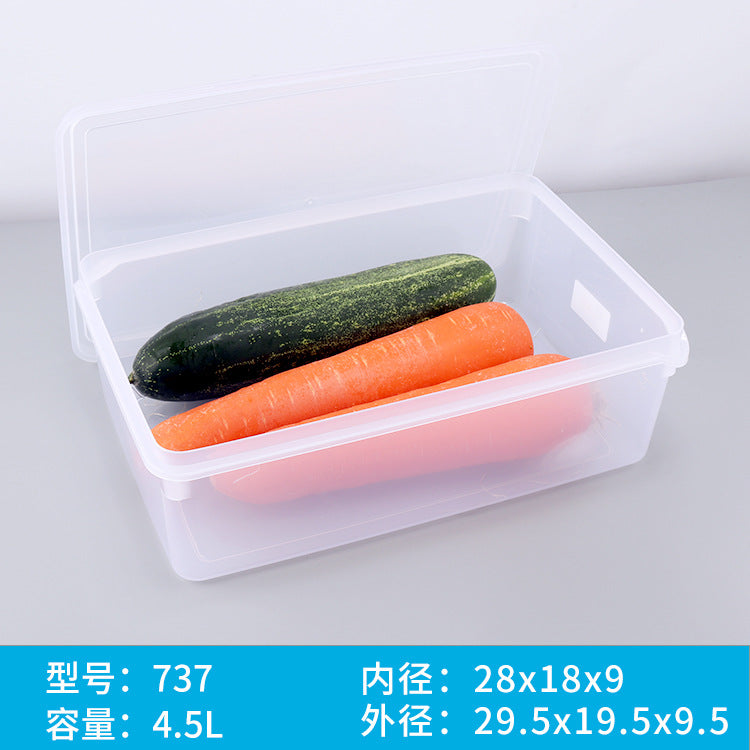 Fat cat thickened fresh-keeping box deepened food grade PP plastic refrigerator freezer box large capacity heightened storage box wholesale