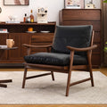 Solid wood sofa chair for home living room dining room leisure chair retro single armchair balcony lazy sofa hank chair