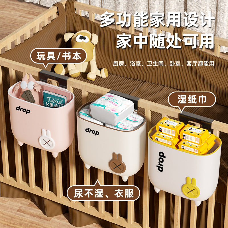 For homewall-mounted trash can kitchen toilet cabinet door hanging storage bucket wall-mounted trash can with lid kitchen waste bucket