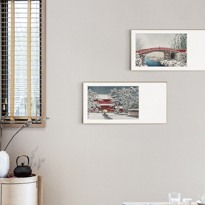 Japanese-style Japanese-style decorative painting Kawase Basu print cardboard painting New Chinese-style Mount Fuji study living room dining room hanging painting