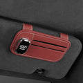 Car glasses clip multi-function car sunglasses holder leather car card holder sun visor car sunglasses car holder