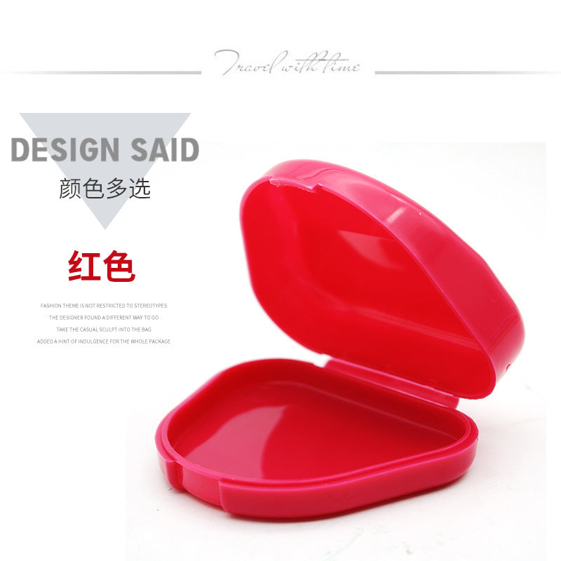 Dental triangle tooth box Orthodontic retainer Storage box Denture denture box Plastic tooth box Tooth tray box Wholesale