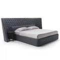 Fabric double backrest bed casual postmodern house mansion princess bed large apartment buckle french widescreen bed