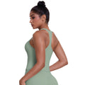 Cloud-feel brushed racerback tank top for women, quick-drying, outdoor casual running fitness top, yoga wear