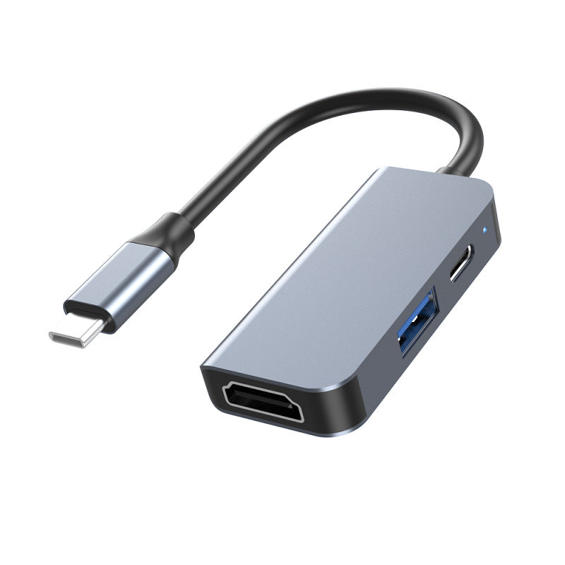3-in-1 docking station typec to hdmi usb3.0 pd expansion u disk computer hub