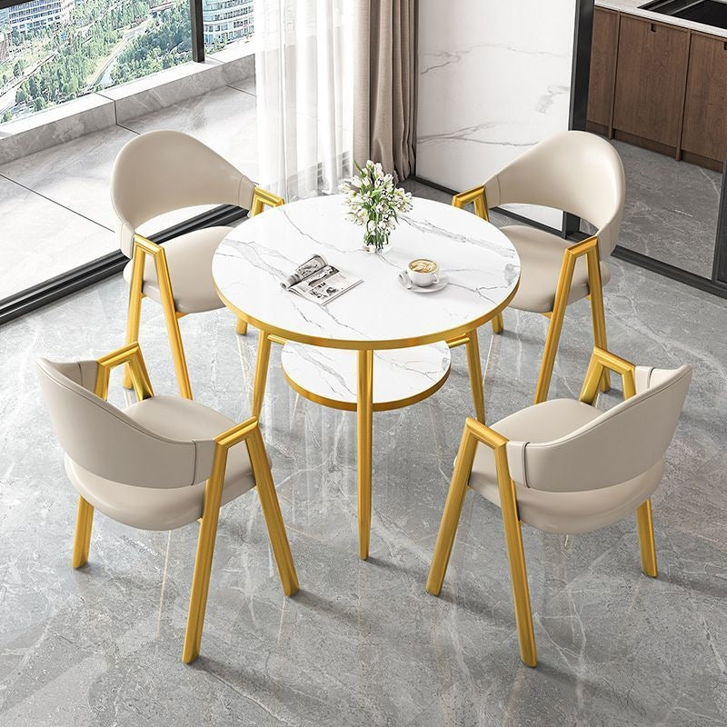Scandinaviancasualcasual reception negotiation table and chair combination milk tea coffee shop apartment b&b dining table balcony small round table