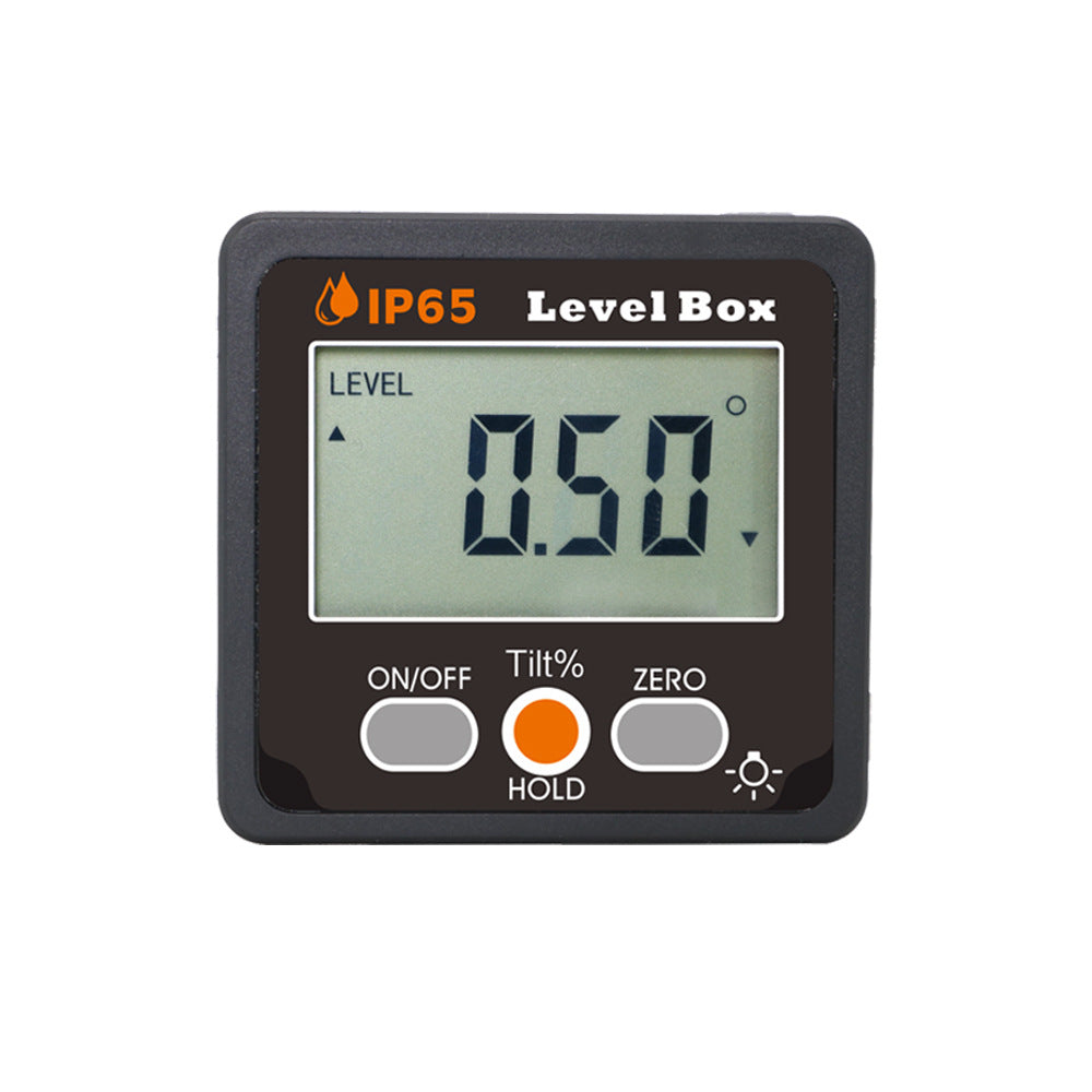 New IP65 digital display inclinometer, inclinometer, angle measuring instrument, strong dipping angle box, new product wholesale