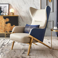 Light luxury single sofa chair genuine leather living room scandinavian modern casual designer high back tiger normcore casual chair