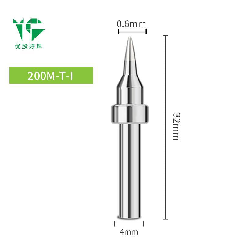 203H electric soldering iron head 90W high frequency welding table 200 Luo iron head pointed nozzle horseshoe nozzle knife head welding table universal ferrochrome head