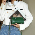 First layer vegetable tanned cowhide women's bag fashioneasiest for matchnew arrivaltrendysummercasual shoulder crossbody bag shell bag coin purse
