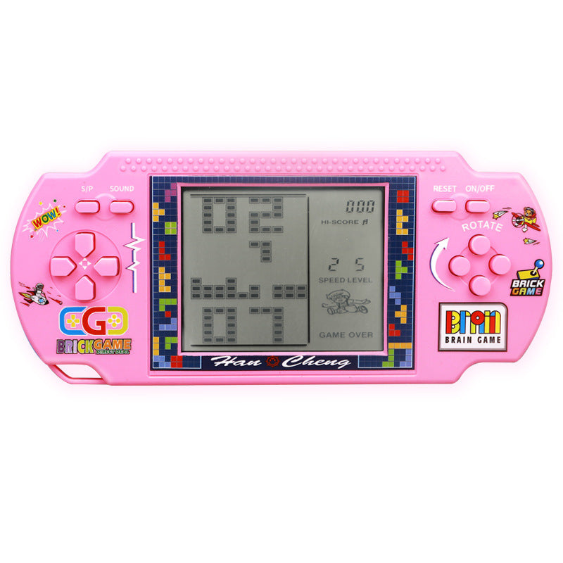 Wholesale cross-border large screen tetris game console - classic retro nostalgic 80/90s handheld game console for kids