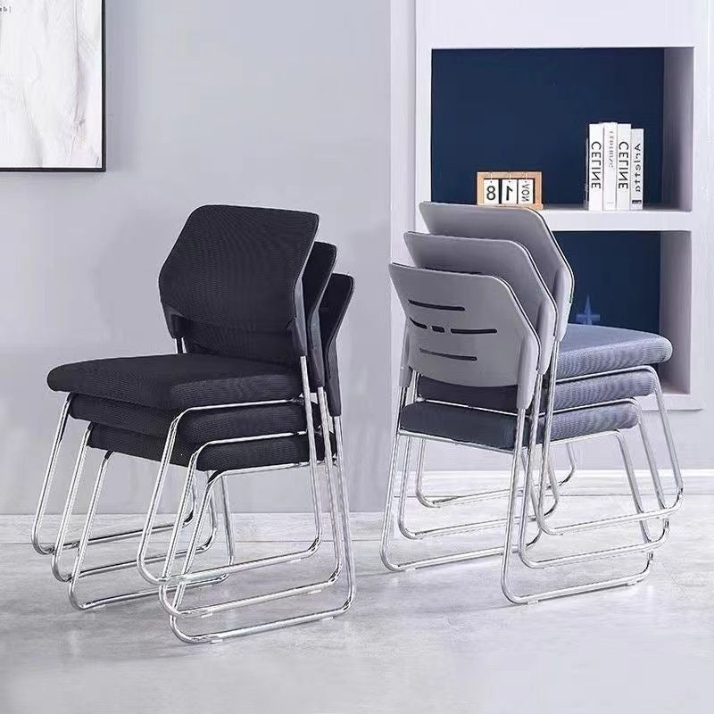 Office chair conference room prolonged sitting meeting training staff ergonomic chair stackable backrest chair - ideal for chess and card rooms
