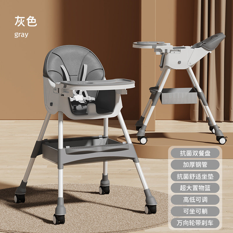 Baby Dining Chair Eating Multifunctional Foldable Baby Chair Household Portable Baby Dining Table Seat Children's Dining Table