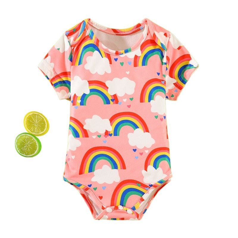 wholesale short-sleeved polyester imitation cotton khaki plain color men's and women's newborn baby plain color sublimation triangle onesie