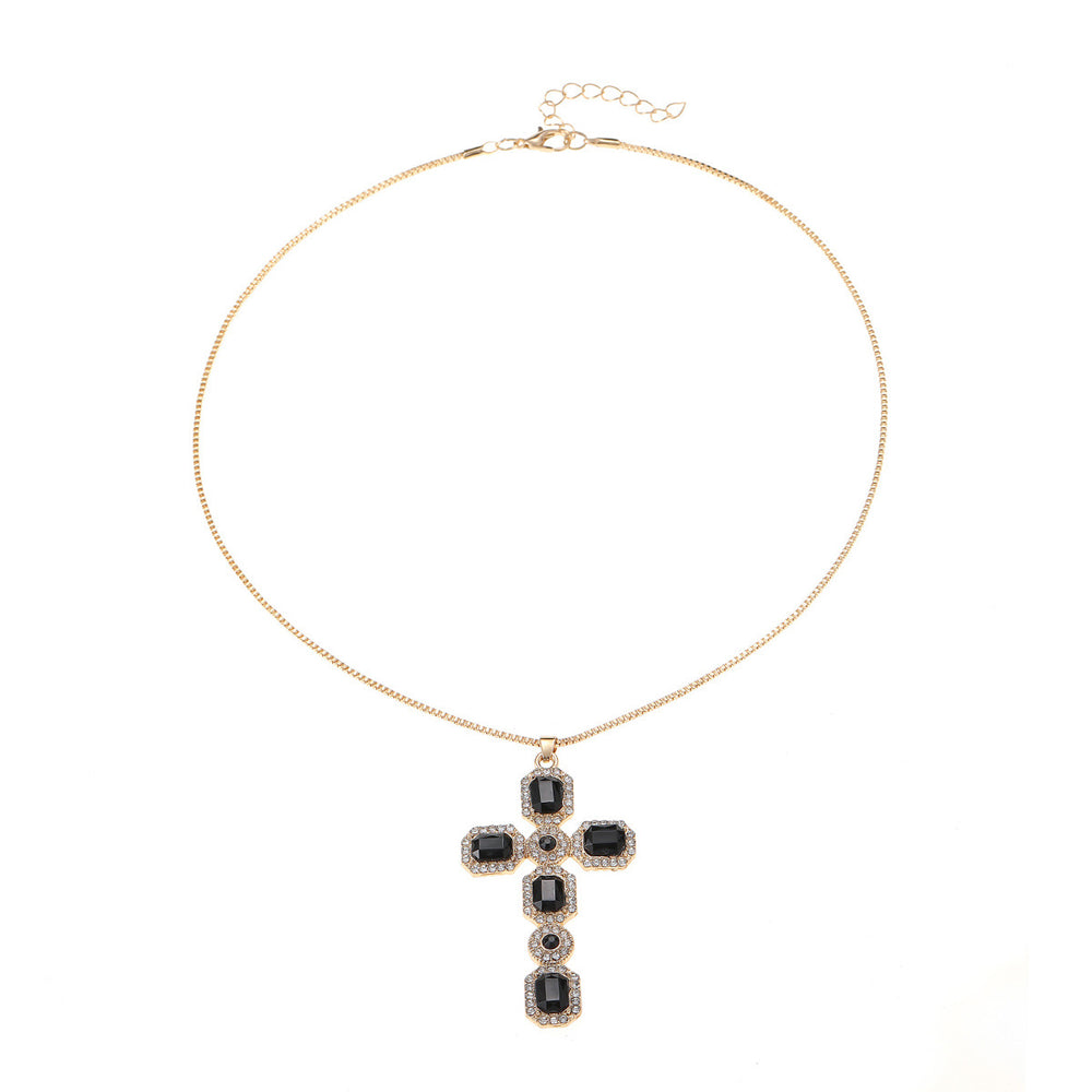 hot-selling personalized cross pendant necklace for women, perfect for everyday wear, casual, versatile, fashionable, and with a touch of luxury. wholesale jewelry