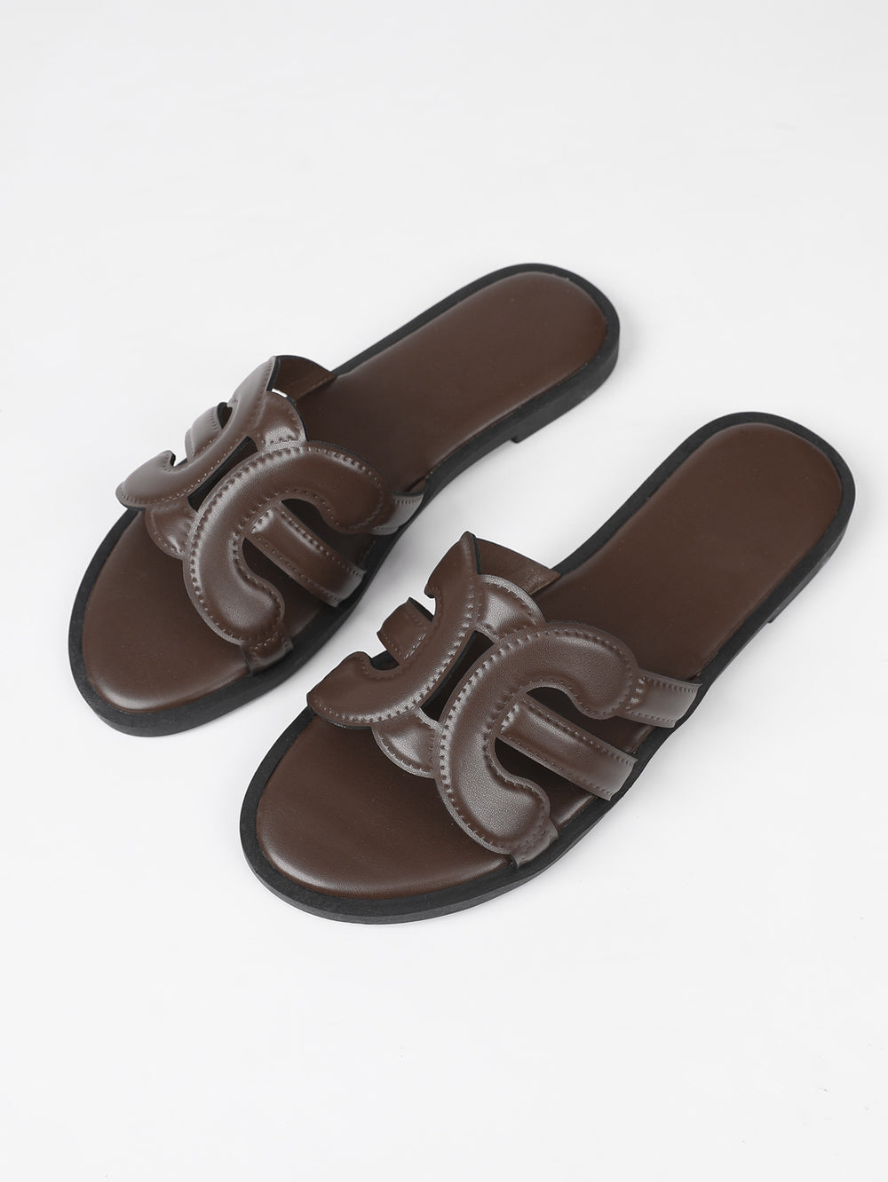 Summer slippers women's internet celebrity new korean style casual non-slipeasiest for match flats one-line slippers fashion sandals women's outwear