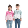 Export children's clothing boys and girls autumn outwearnew arrivalchildren's casual candy color denim tops boys spring & fall