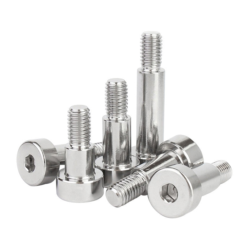 304 stainless steel plug screw GB5281 hexagonal step screw shoulder half thread equal height limit bolt