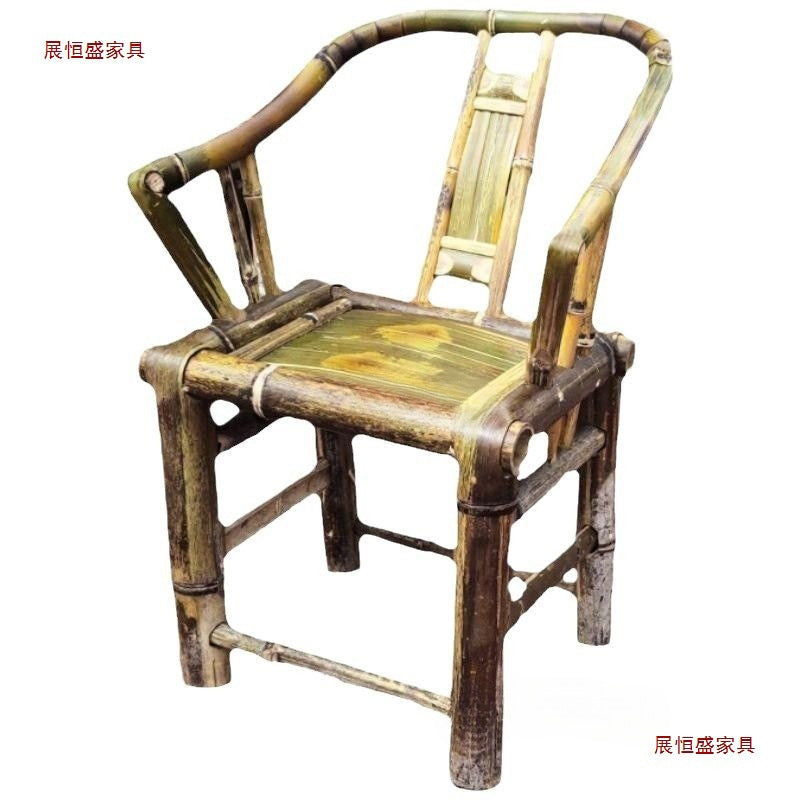 Bamboo chair, bamboo table, bamboo stool, back chair, handmade for homekids small bamboo stool, woven jiangxi rural old-fashioned bamboo chair and stool
