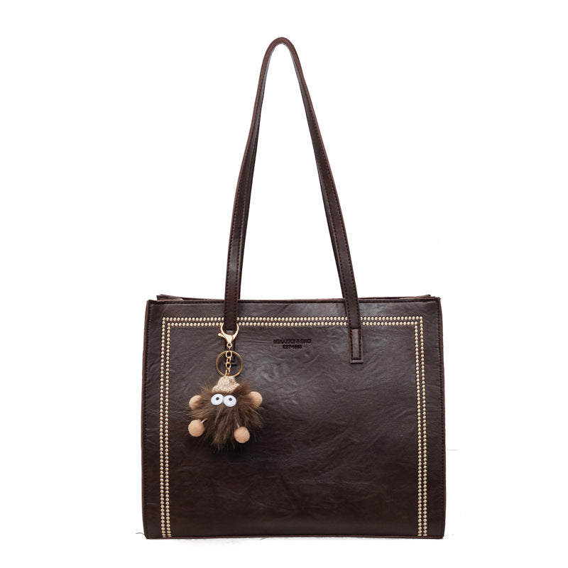 trend inssense of design 2025new arrivalretrocasualcasualsatchel bag easiest for match large capacity shoulder bag