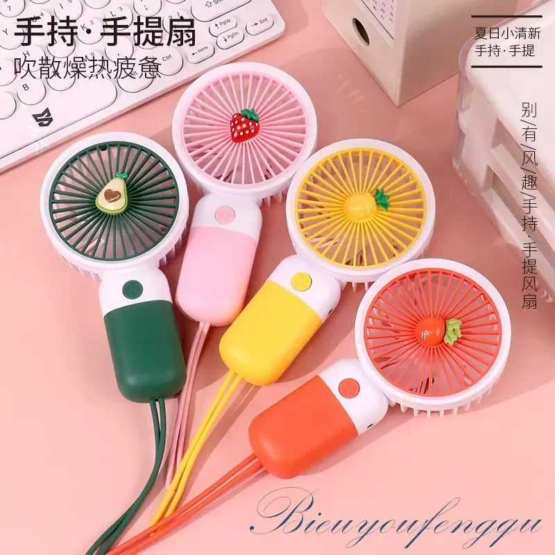 Handheld mini fan - portable, rechargeable, usb powered, silent desktop fan for office, student dorm, and travel