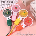 Handheld mini fan - portable, rechargeable, usb powered, silent desktop fan for office, student dorm, and travel